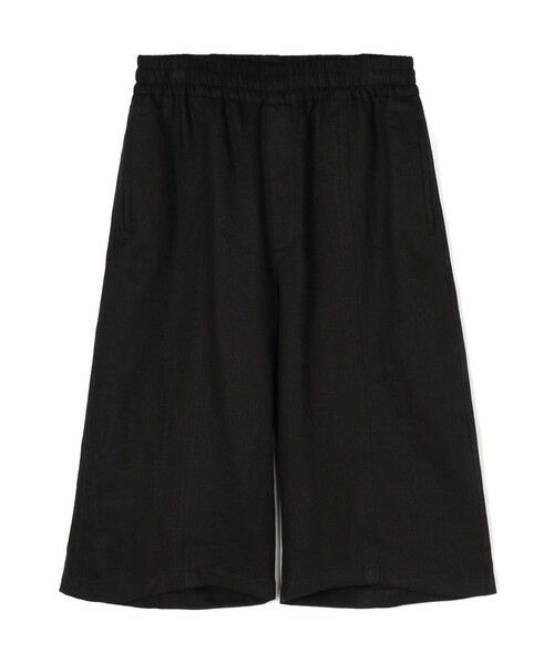 TOMORROWLAND/トゥモローランド リネンツイル オーバーショーツ 19 ブラック S