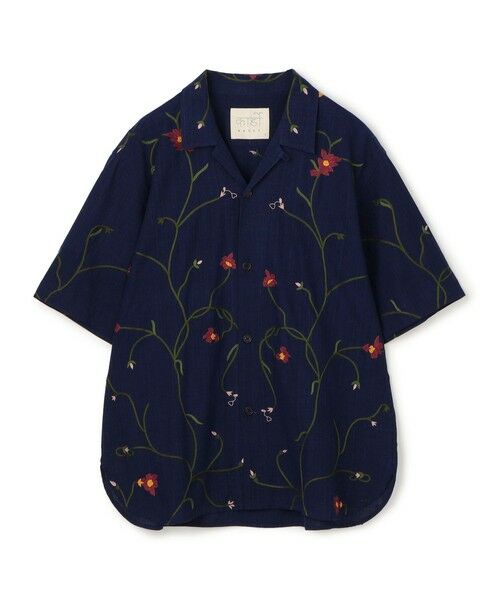 TOMORROWLAND / トゥモローランド シャツ・ブラウス | KARDO エンブロイダリー オープンカラーシャツ(68 ネイビー系)