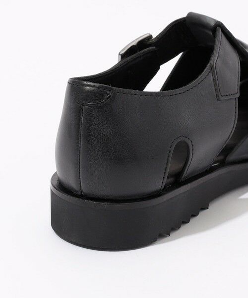 【美品】Paraboot x TOMORROWLANDグルカサンダル ブラック7 パラブーツ×トゥモローランドの限定メンズグルカサンダル、洗練