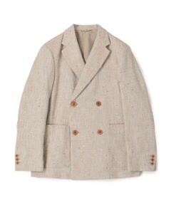 TOMORROWLAND / トゥモローランド テーラードジャケット | CABaN コットンシルクカナパ 4Bダブルジャケット