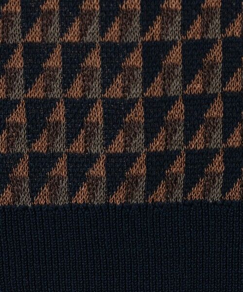 TOMORROWLAND / トゥモローランド ニット・セーター | コットンリネンナイロン ジオメトリック ハーフスリーブ プルオーバーニット | 詳細10