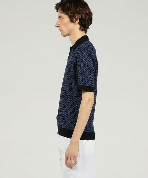 TOMORROWLAND / トゥモローランド ニット・セーター | コットンリネンナイロン ジオメトリック ハーフスリーブ プルオーバーニット | 詳細3