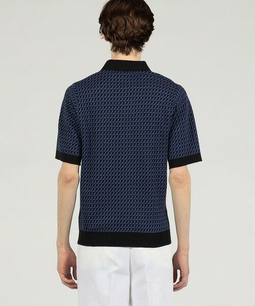 TOMORROWLAND / トゥモローランド ニット・セーター | コットンリネンナイロン ジオメトリック ハーフスリーブ プルオーバーニット | 詳細4