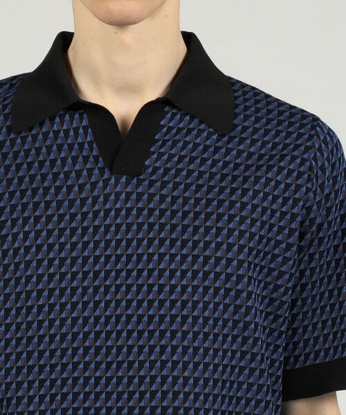 TOMORROWLAND / トゥモローランド ニット・セーター | コットンリネンナイロン ジオメトリック ハーフスリーブ プルオーバーニット | 詳細5