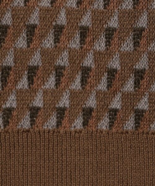 TOMORROWLAND / トゥモローランド ニット・セーター | コットンリネンナイロン ジオメトリック ハーフスリーブ プルオーバーニット | 詳細9