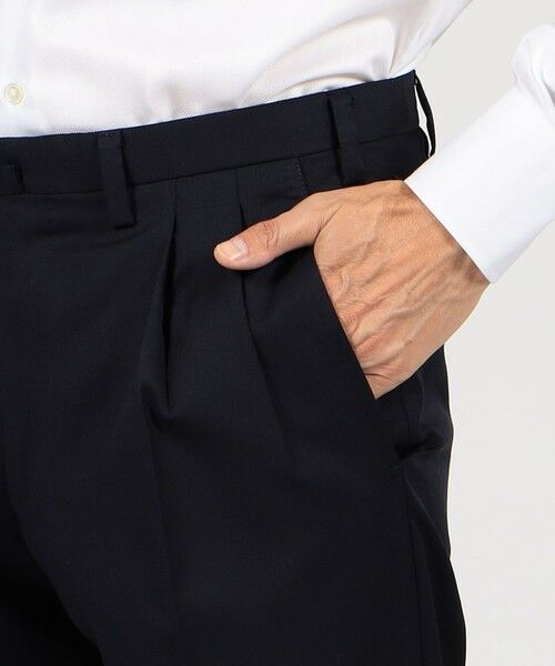 TOMORROWLAND / トゥモローランド スラックス・ドレスパンツ | ウールツイル 2プリーツスリムスラックス HORIZON TWILL E.Zegna | 詳細7