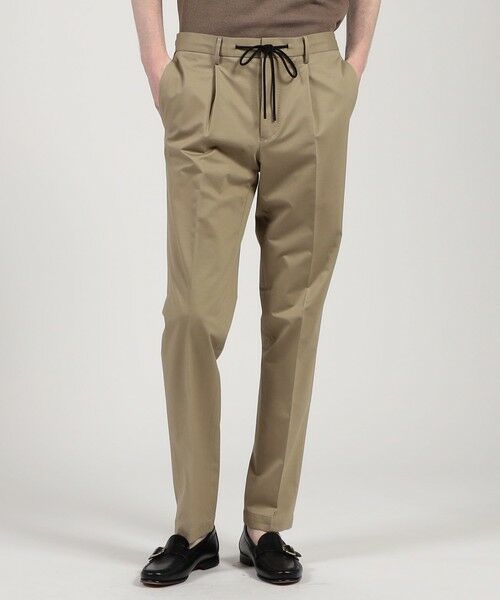 TOMORROWLAND / トゥモローランド スラックス・ドレスパンツ | コットンポリエステル ストレッチツイル 1プリーツイージースラックス | 詳細1