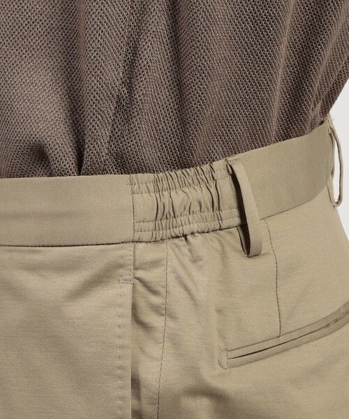 TOMORROWLAND / トゥモローランド スラックス・ドレスパンツ | コットンポリエステル ストレッチツイル 1プリーツイージースラックス | 詳細10