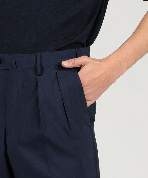 TOMORROWLAND / トゥモローランド スラックス・ドレスパンツ | ウールシルク イン2プリーツ ストレートスラックス MARZOTTO | 詳細7