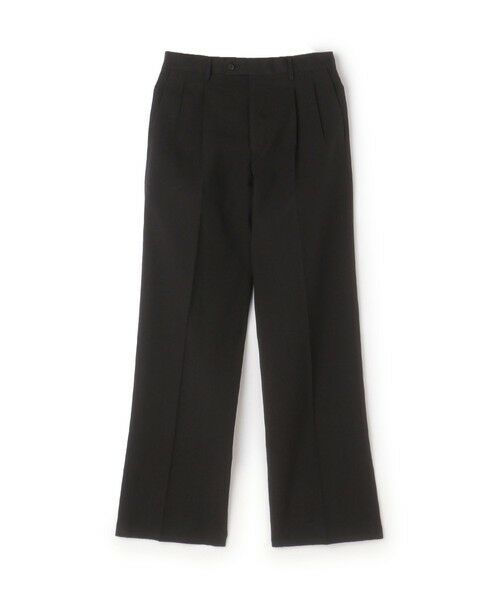 TOMORROWLAND / トゥモローランド スラックス・ドレスパンツ | ヘンプコットン 2プリーツ ワイドスラックス(19 ブラック)