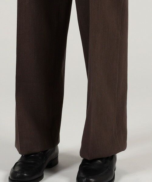 TOMORROWLAND / トゥモローランド スラックス・ドレスパンツ | ヘンプコットン 2プリーツ ワイドスラックス | 詳細8