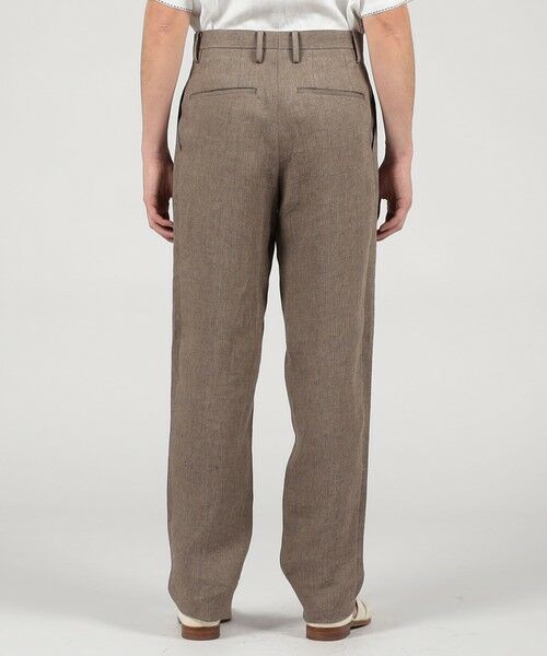 TOMORROWLAND / トゥモローランド スラックス・ドレスパンツ | リネン ヘリンボーン 1プリーツテーパードスラックス | 詳細4