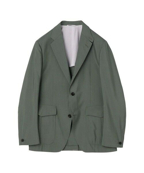 TOMORROWLAND/トゥモローランド ウールシルク シューティングジャケット MARZOTTO 55 グリーン 44 TOMORROWLAND/トゥモローランド ウールシルク シューティングジャケット MARZOTTO 55 グリーン 44