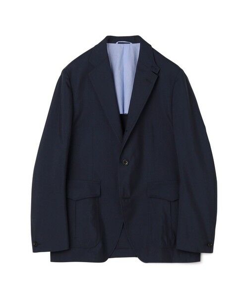 TOMORROWLAND/トゥモローランド ウールシルク シューティングジャケット MARZOTTO 67ネイビー 46 TOMORROWLAND/トゥモローランド ウールシルク シューティングジャケット MARZOTTO 67ネイビー 46