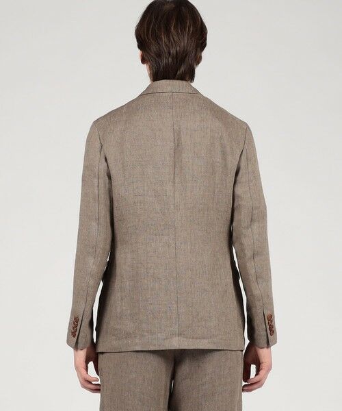 TOMORROWLAND / トゥモローランド テーラードジャケット | リネン ヘリンボーン サファリジャケット | 詳細4