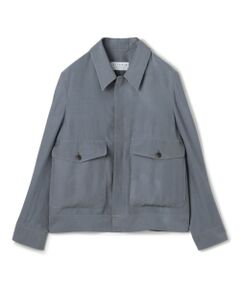 トゥモローランド ジャケット サイズ38 アウター ブルゾン ジャンパー セール】 DENIM×TOMORROWLAND ラムレザー ミリタリーブルゾン