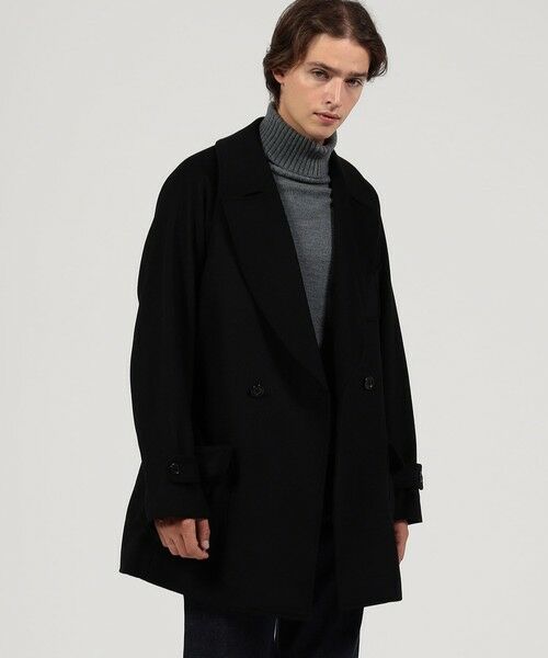 セール】 ウールカシミヤ ダブルブレステッドコート Le Barche