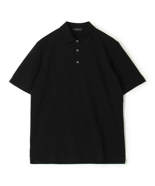 TOMORROWLAND/トゥモローランド スビンコットン ジャージーポロシャツ 19 ブラック XS