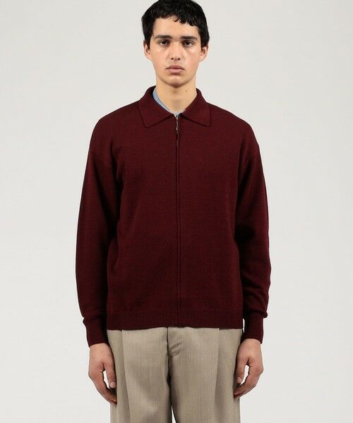 TOMORROWLAND / トゥモローランド ニット・セーター | HAVERSACK ATTIRE ウール ポロカラー ジップアップニット | 詳細2