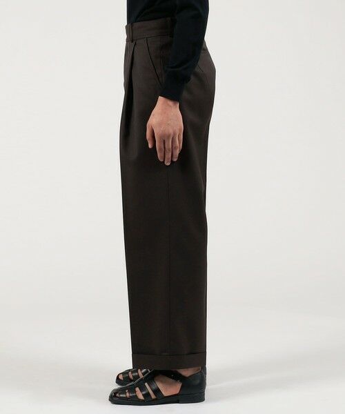 TOMORROWLAND / トゥモローランド スラックス・ドレスパンツ | HAVERSACK ATTIRE ポリエステルウール 1P ワイドパンツ | 詳細3