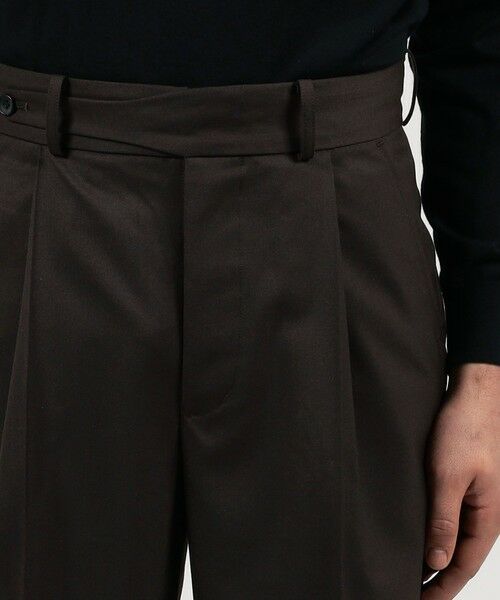 TOMORROWLAND / トゥモローランド スラックス・ドレスパンツ | HAVERSACK ATTIRE ポリエステルウール 1P ワイドパンツ | 詳細5