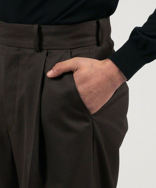 TOMORROWLAND / トゥモローランド スラックス・ドレスパンツ | HAVERSACK ATTIRE ポリエステルウール 1P ワイドパンツ | 詳細7