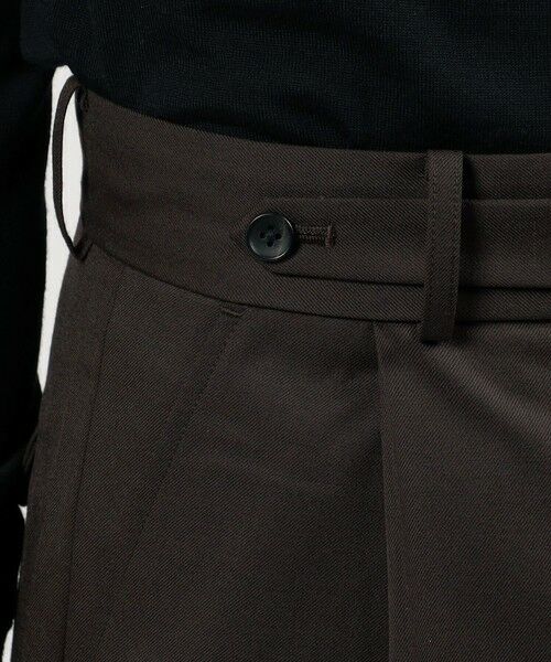 TOMORROWLAND / トゥモローランド スラックス・ドレスパンツ | HAVERSACK ATTIRE ポリエステルウール 1P ワイドパンツ | 詳細9