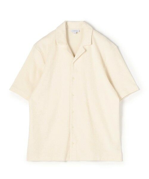 TOMORROWLAND/gD[h SUNSPEL TOWELLING CAMP COLLAR LvJ[Vc 11 Undyed S