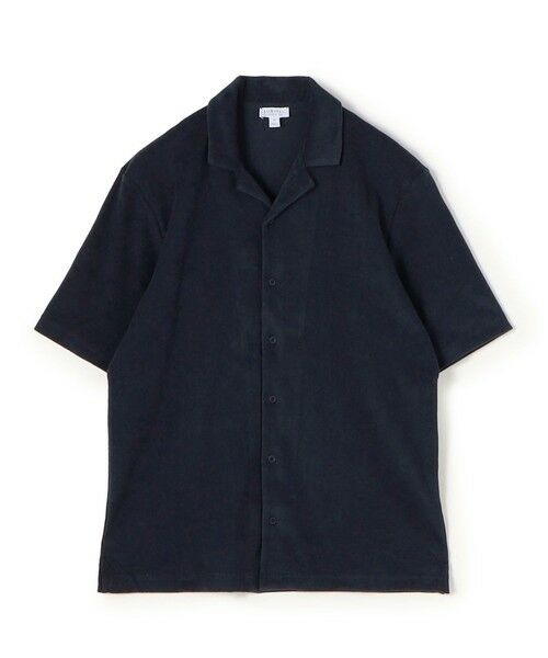 TOMORROWLAND / トゥモローランド シャツ・ブラウス | SUNSPEL TOWELLING CAMP COLLAR キャンプカラーシャツ(69 Navy)