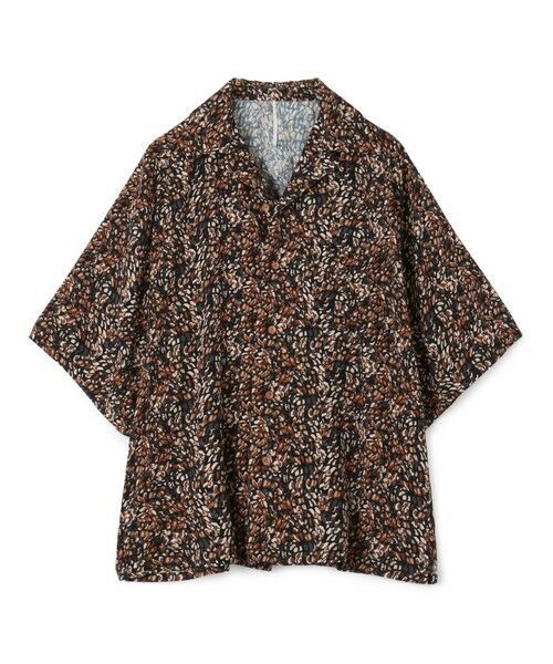 TOMORROWLAND/トゥモローランド 【別注】m's braque レーヨン オープンカラー ハーフスリーブシャツ 44 ブラウン系 38 TOMORROWLAND/トゥモローランド 【別注】m's braque レーヨン オープンカラー ハーフスリーブシャツ 44 ブラウン系 38