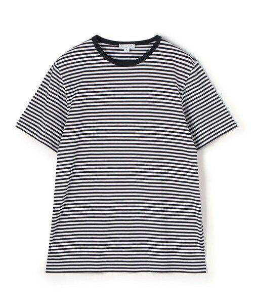 TOMORROWLAND/gD[h SUNSPEL Rbg N[lbNTVc 68 Navy White English Stripe L