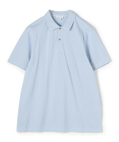 TOMORROWLAND/トゥモローランド SUNSPELコットン ピケポロシャツ 67 Blue Mist M