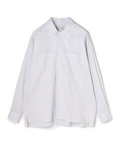 TOMORROWLAND / トゥモローランド シャツ・ブラウス | コットンストライプ ダブルポケットシャツ