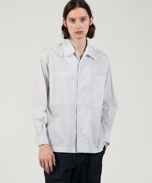 TOMORROWLAND / トゥモローランド シャツ・ブラウス | コットンストライプ ダブルポケットシャツ | 詳細1