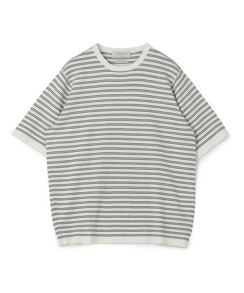 TOMORROWLAND/トゥモローランド TOMORROWLAND tricot シーアイランドコットン ハーフスリーブクルーネックニット 16 ホワイト系 S TOMORROWLAND/トゥモローランド TOMORROWLAND tricot シーアイランドコットン ハーフスリーブクルーネックニット 16 ホワイト系 S