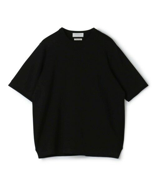 TOMORROWLAND/トゥモローランド TOMORROWLAND tricot シーアイランドコットン ハーフスリーブクルーネックニット 19 ブラック L TOMORROWLAND/トゥモローランド TOMORROWLAND tricot シーアイランドコットン ハーフスリーブクルーネックニット 19 ブラック L