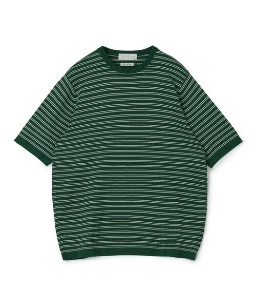 TOMORROWLAND/トゥモローランド TOMORROWLAND tricot シーアイランドコットン ハーフスリーブクルーネックニット 56 グリーン系 S TOMORROWLAND/トゥモローランド TOMORROWLAND tricot シーアイランドコットン ハーフスリーブクルーネックニット 56 グリーン系 S