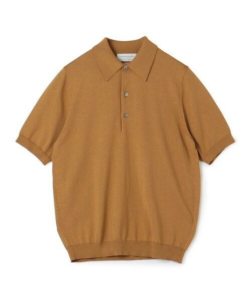 TOMORROWLAND/トゥモローランド TOMORROWLAND tricot シルクコットン ニットポロシャツ SESIA 45 キャメル M TOMORROWLAND/トゥモローランド TOMORROWLAND tricot シルクコットン ニットポロシャツ SESIA 45 キャメル M