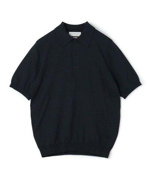 TOMORROWLAND/トゥモローランド TOMORROWLAND tricot シルクコットン ニットポロシャツ SESIA 69 ネイビー S TOMORROWLAND/トゥモローランド TOMORROWLAND tricot シルクコットン ニットポロシャツ SESIA 69 ネイビー S