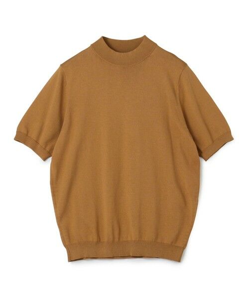 TOMORROWLAND/トゥモローランド TOMORROWLAND tricot シルクコットン モックネックプルオーバーニット SESIA 45 キャメル M TOMORROWLAND/トゥモローランド TOMORROWLAND tricot シルクコットン モックネックプルオーバーニット SESIA 45 キャメル M
