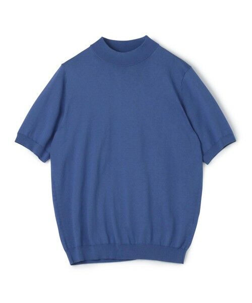 TOMORROWLAND/トゥモローランド TOMORROWLAND tricot シルクコットン モックネックプルオーバーニット SESIA 67 ブルー L TOMORROWLAND/トゥモローランド TOMORROWLAND tricot シルクコットン モックネックプルオーバーニット SESIA 67 ブルー L