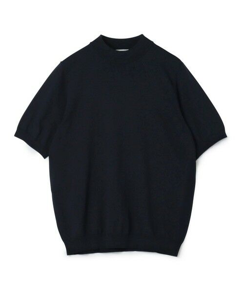 TOMORROWLAND/トゥモローランド TOMORROWLAND tricot シルクコットン モックネックプルオーバーニット SESIA 69 ネイビー S TOMORROWLAND/トゥモローランド TOMORROWLAND tricot シルクコットン モックネックプルオーバーニット SESIA 69 ネイビー S