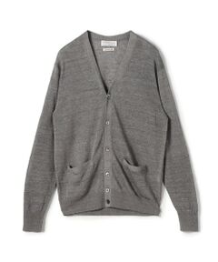 TOMORROWLAND ブラウン リネンカーディガン Lサイズ TOMORROWLAND tricot ティントリネン Vネックカーディガン