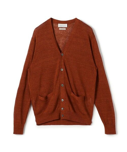 TOMORROWLAND/トゥモローランド TOMORROWLAND tricot ティントリネン Vネックカーディガン 27 オレンジ S TOMORROWLAND/トゥモローランド TOMORROWLAND tricot ティントリネン Vネックカーディガン 27 オレンジ S