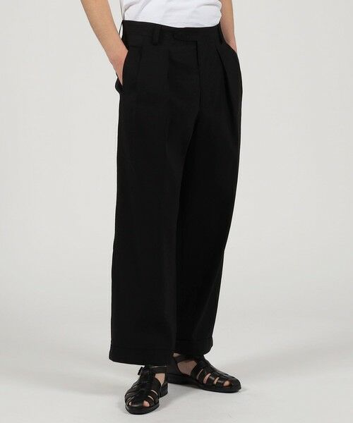TOMORROWLAND / トゥモローランド その他パンツ | コットンリネン 2プリーツ ワイドパンツ | 詳細1