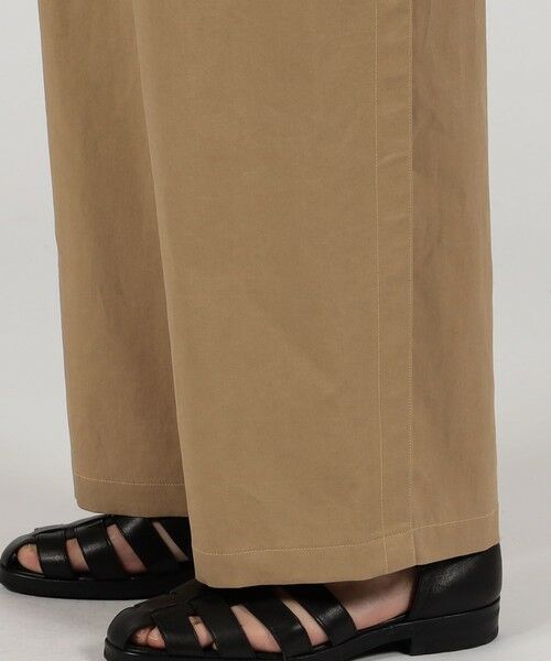 TOMORROWLAND / トゥモローランド チノ・ワークパンツ | リネンコットン 2プリーツ ワイドパンツ | 詳細8