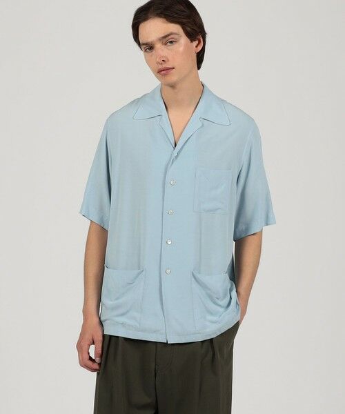 TOMORROWLAND / トゥモローランド シャツ・ブラウス | レーヨン 3ポケット ハーフスリーブシャツ | 詳細1
