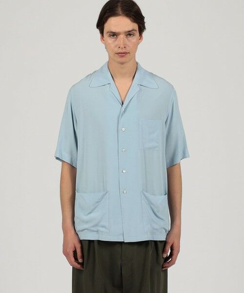 TOMORROWLAND / トゥモローランド シャツ・ブラウス | レーヨン 3ポケット ハーフスリーブシャツ | 詳細2