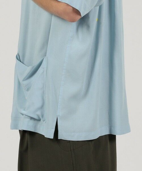 TOMORROWLAND / トゥモローランド シャツ・ブラウス | レーヨン 3ポケット ハーフスリーブシャツ | 詳細7
