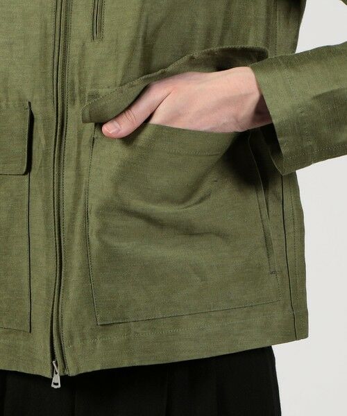 TOMORROWLAND / トゥモローランド ブルゾン | リネンキュプラ ジップアップブルゾン | 詳細10